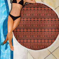 Polynesian Princess Inspired Tapa Pattern Beach Blanket