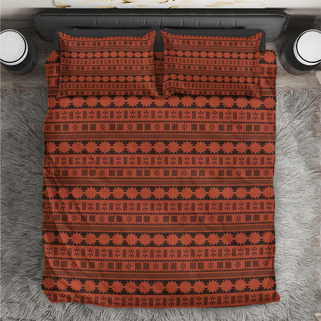 Polynesian Princess Inspired Tapa Pattern Bedding Set LT05 Red - Polynesian Pride