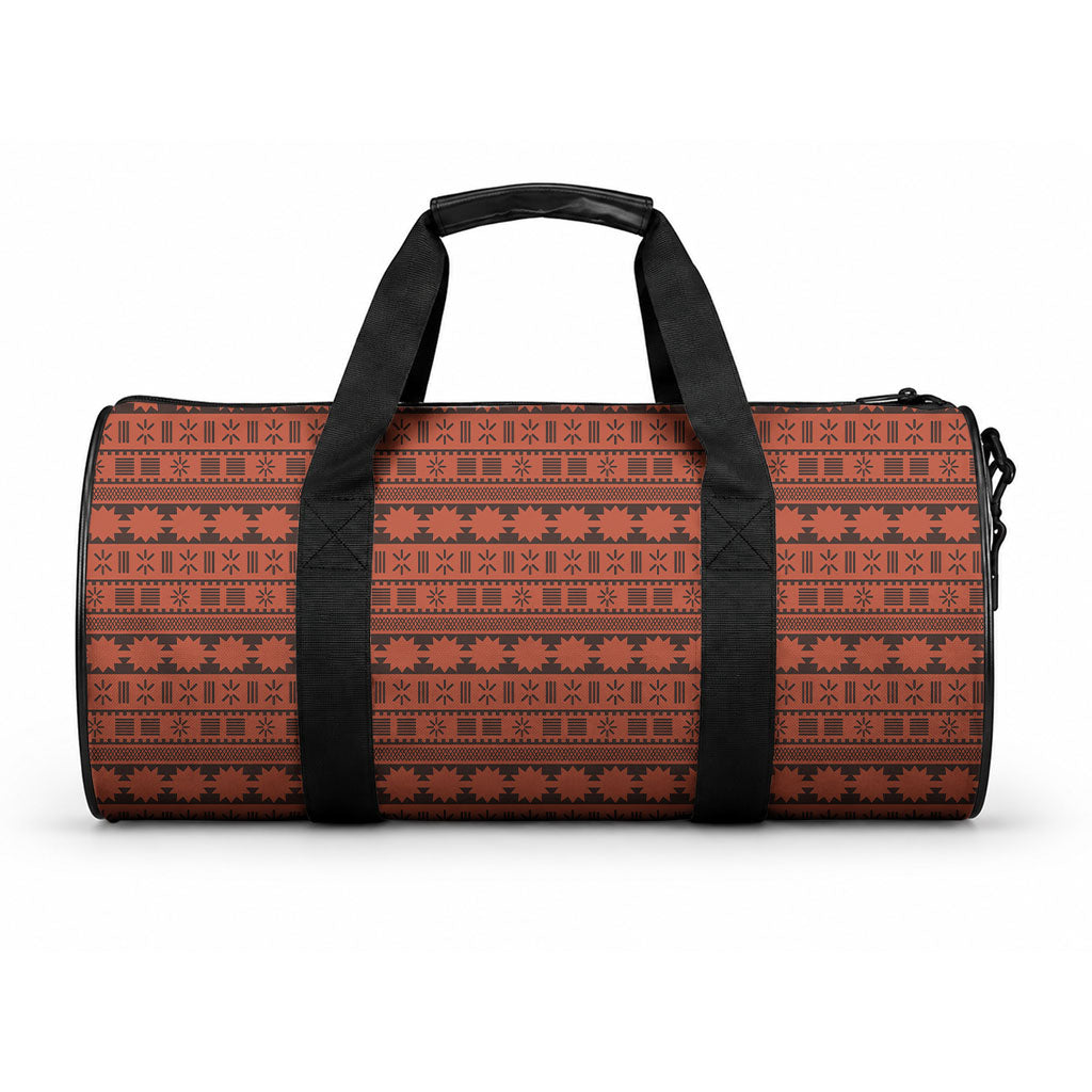 Polynesian Princess Inspired Tapa Pattern Duffle Bag LT05 One size Red - Polynesian Pride