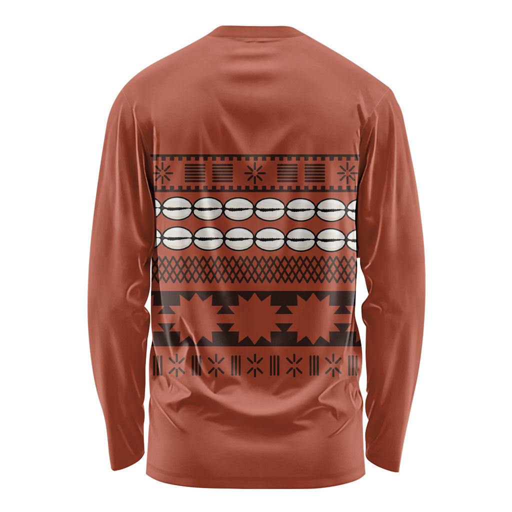 Polynesian Princess Inspired Tapa Pattern Long Sleeve Shirt LT05 - Polynesian Pride