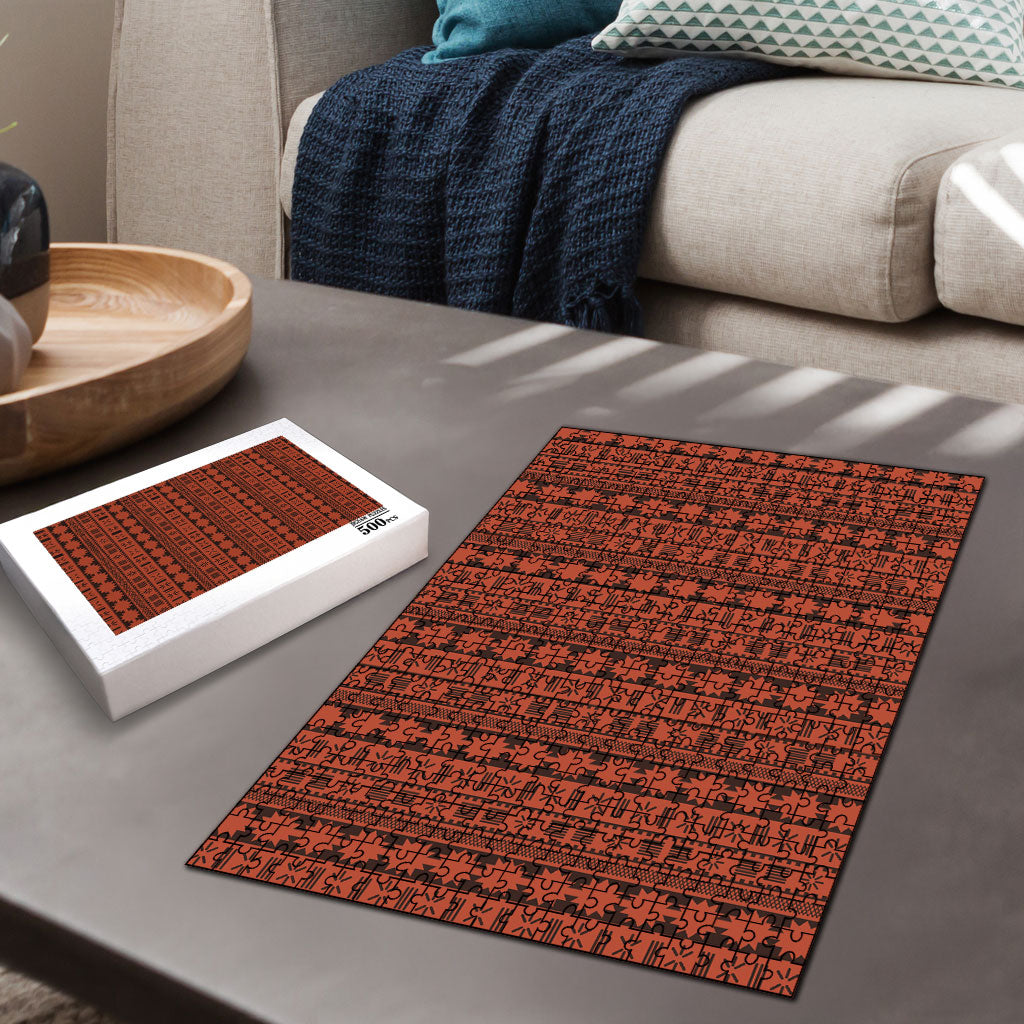 Polynesian Princess Inspired Tapa Pattern Puzzle