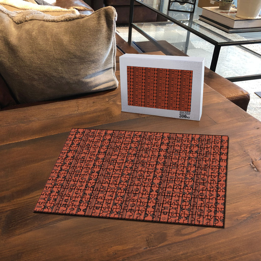 Polynesian Princess Inspired Tapa Pattern Puzzle