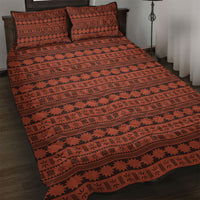 Polynesian Princess Inspired Tapa Pattern Quilt Bed Set LT05 Red - Polynesian Pride