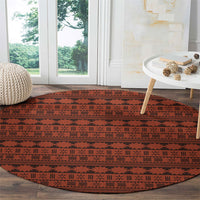 Polynesian Princess Inspired Tapa Pattern Round Carpet LT05 - Polynesian Pride