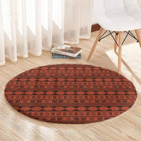 Polynesian Princess Inspired Tapa Pattern Round Carpet LT05 - Polynesian Pride