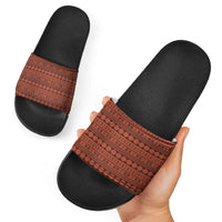 Polynesian Princess Inspired Tapa Pattern Slide Sandals