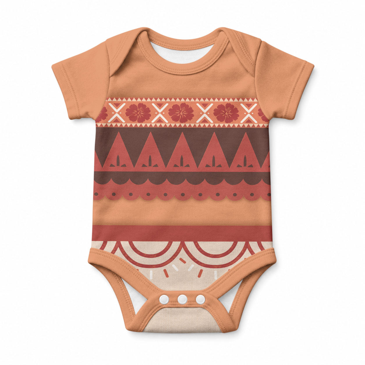 Polynesian Princess Inspired Cosplay Costume Baby Onesie LT05 Multicolor - Polynesian Pride