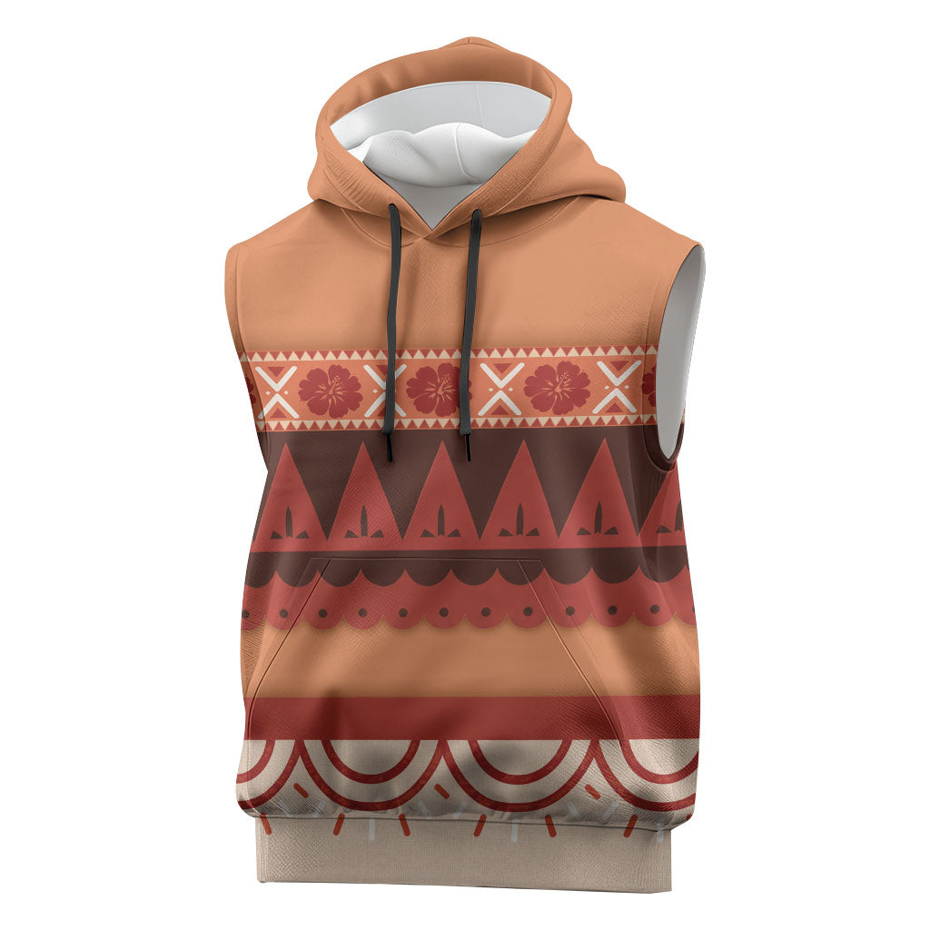 Polynesian Princess Inspired Cosplay Costume Sleeveless Hoodie LT05 Multicolor - Polynesian Pride