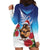 New Zealand Kiwi Christmas Hoodie Dress Xmas Vibe