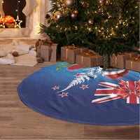 New Zealand Kiwi Christmas Tree Skirt Xmas Vibe LT05 - Polynesian Pride