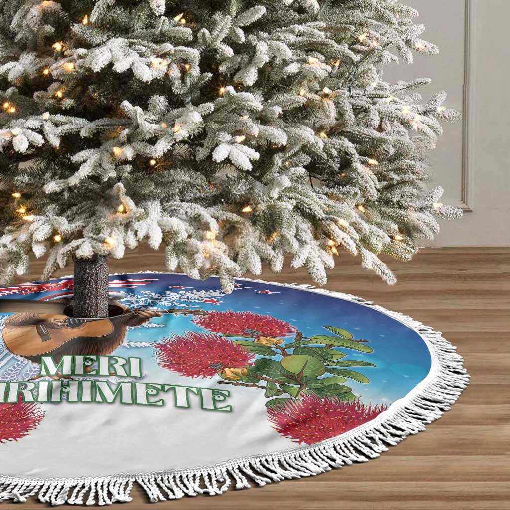 New Zealand Kiwi Christmas Tree Skirt Xmas Vibe LT05 - Polynesian Pride