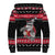 New Zealand Santa Tiki Christmas Sherpa Hoodie Meri Kirihimete