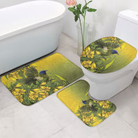 New Zealand Bellbird Bathroom Set With Kowhai Flowers LT05 - Polynesian Pride