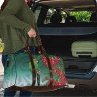 New Zealand Parakeet Bird Travel Bag With Kakabeak Flowers LT05 - Polynesian Pride