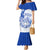 Personalised Northern Mariana Islands Commonwealth Day Mermaid Dress Simple Style LT05 Women Blue - Polynesian Pride