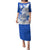 Personalised Northern Mariana Islands Commonwealth Day Puletasi Simple Style LT05 Long Dress Blue - Polynesian Pride