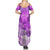 Personalised Pasifika Festival Summer Maxi Dress Violet Tropical Turtle LT05 - Polynesian Pride