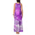 Personalised Pasifika Festival Tank Maxi Dress Violet Tropical Turtle LT05 - Polynesian Pride