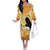 Happy Good Friday Off The Shoulder Long Sleeve Dress God Will Bless You LT05 Women Gold - Polynesian Pride