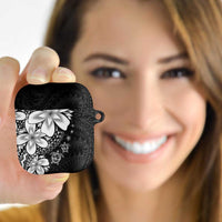 Polynesia Romantic Valentine AirPods Case Sea Turtle Couple With Black Plumeria LT05 - Polynesian Pride
