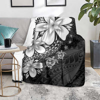 Polynesia Romantic Valentine Blanket Sea Turtle Couple With Black Plumeria LT05 - Polynesian Pride
