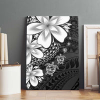 Polynesia Romantic Valentine Canvas Wall Art Sea Turtle Couple With Black Plumeria LT05 - Polynesian Pride