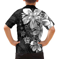 Polynesia Romantic Valentine Hawaiian Shirt Sea Turtle Couple With Black Plumeria LT05 - Polynesian Pride