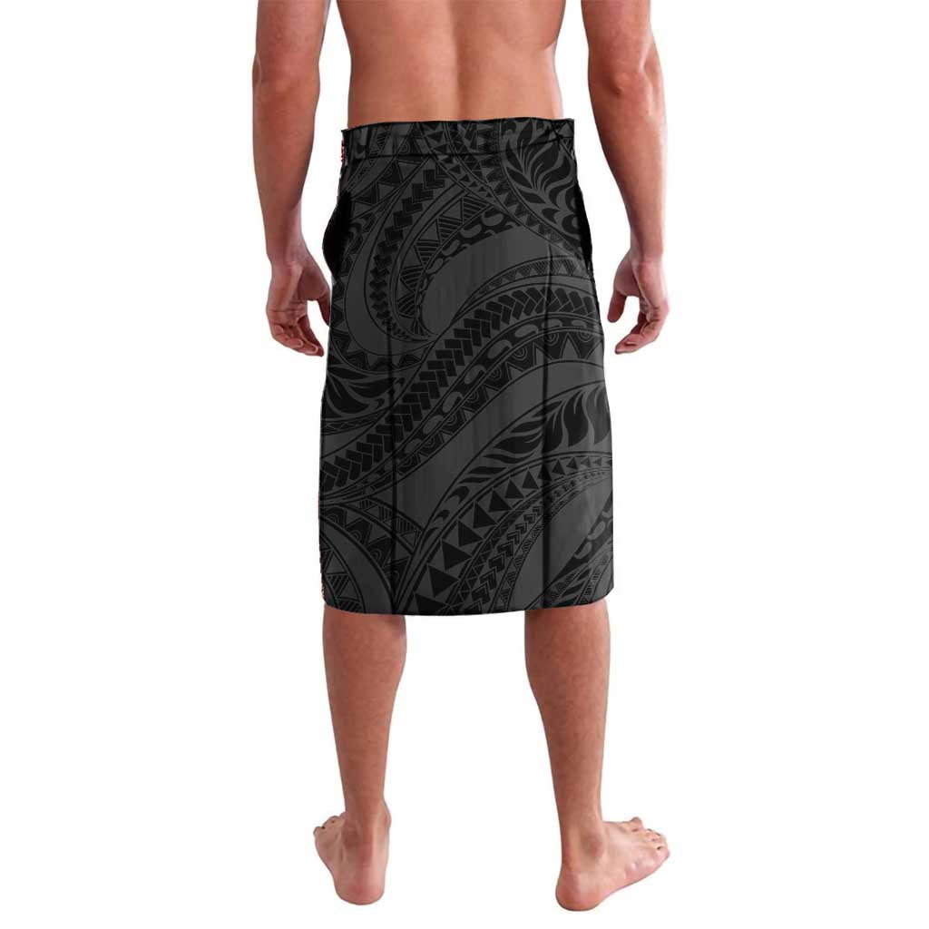 Polynesia Romantic Valentine Lavalava Sea Turtle Couple With Black Plumeria LT05 - Polynesian Pride