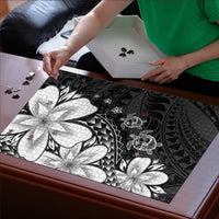 Polynesia Romantic Valentine Puzzle Sea Turtle Couple With Black Plumeria LT05 - Polynesian Pride