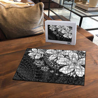Polynesia Romantic Valentine Puzzle Sea Turtle Couple With Black Plumeria LT05 - Polynesian Pride