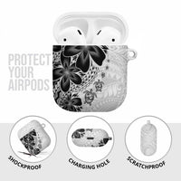 Polynesia Romantic Valentine AirPods Case Sea Turtle Couple With White Plumeria LT05 - Polynesian Pride