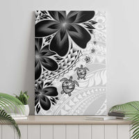 Polynesia Romantic Valentine Canvas Wall Art Sea Turtle Couple With White Plumeria LT05 - Polynesian Pride