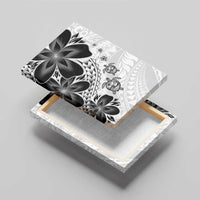 Polynesia Romantic Valentine Canvas Wall Art Sea Turtle Couple With White Plumeria LT05 - Polynesian Pride