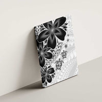 Polynesia Romantic Valentine Canvas Wall Art Sea Turtle Couple With White Plumeria LT05 - Polynesian Pride