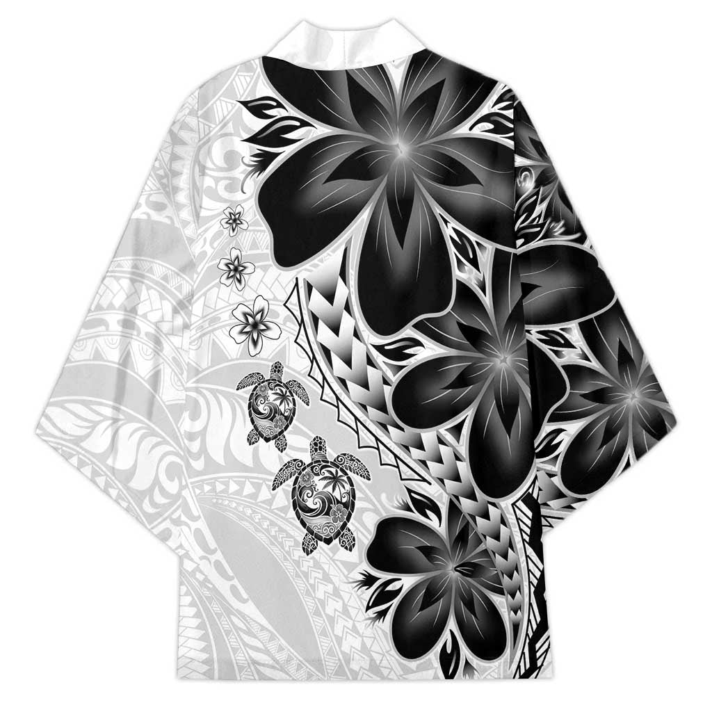 Polynesia Romantic Valentine Kimono Sea Turtle Couple With White Plumeria LT05 - Polynesian Pride
