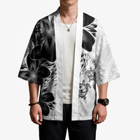 Polynesia Romantic Valentine Kimono Sea Turtle Couple With White Plumeria LT05 - Polynesian Pride