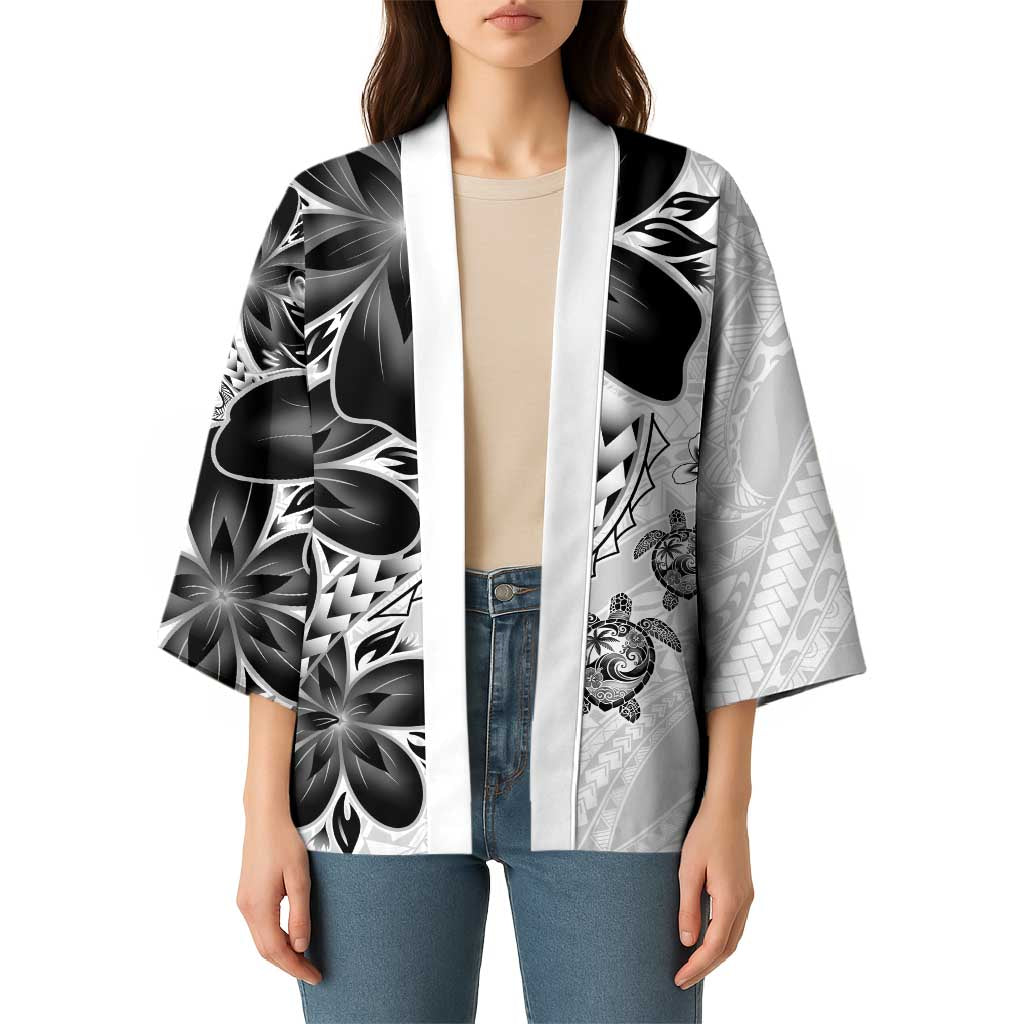 Polynesia Romantic Valentine Kimono Sea Turtle Couple With White Plumeria LT05 - Polynesian Pride
