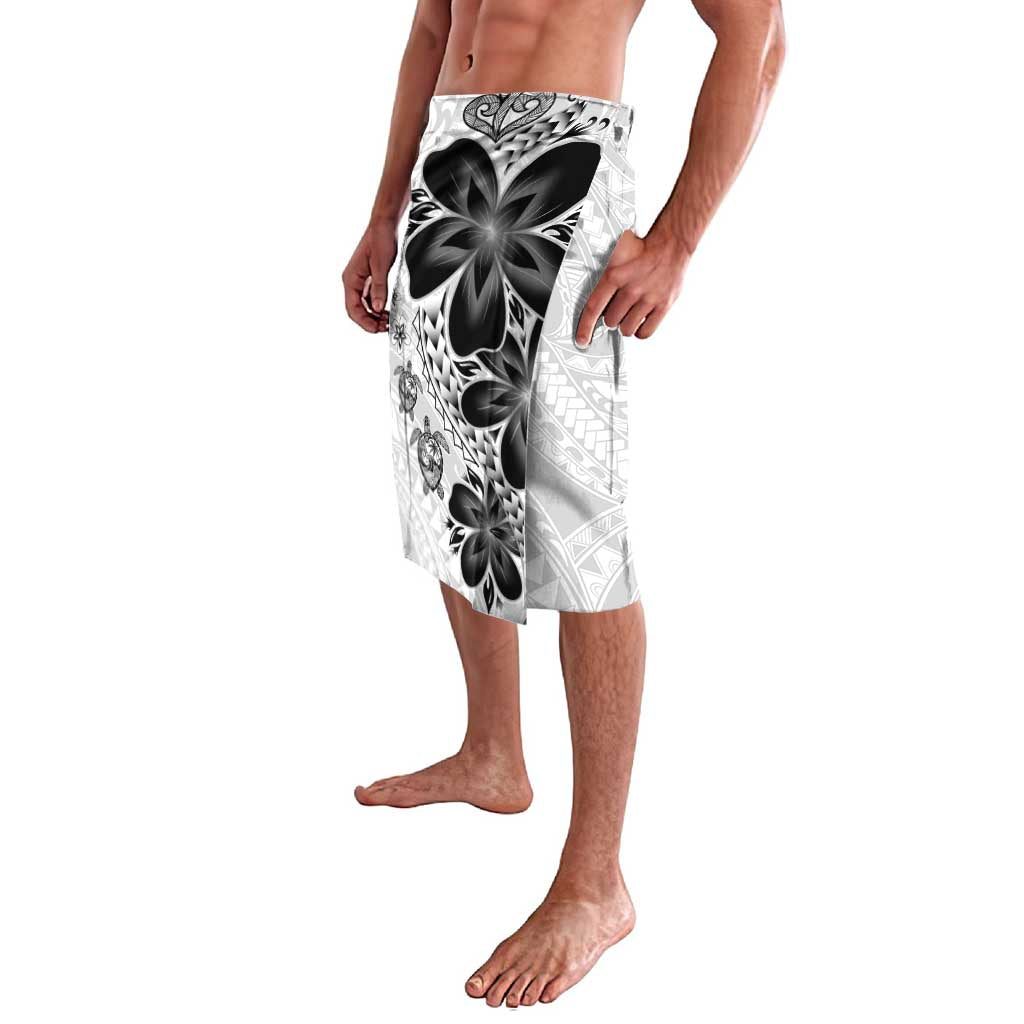 Polynesia Romantic Valentine Lavalava Sea Turtle Couple With White Plumeria LT05 - Polynesian Pride