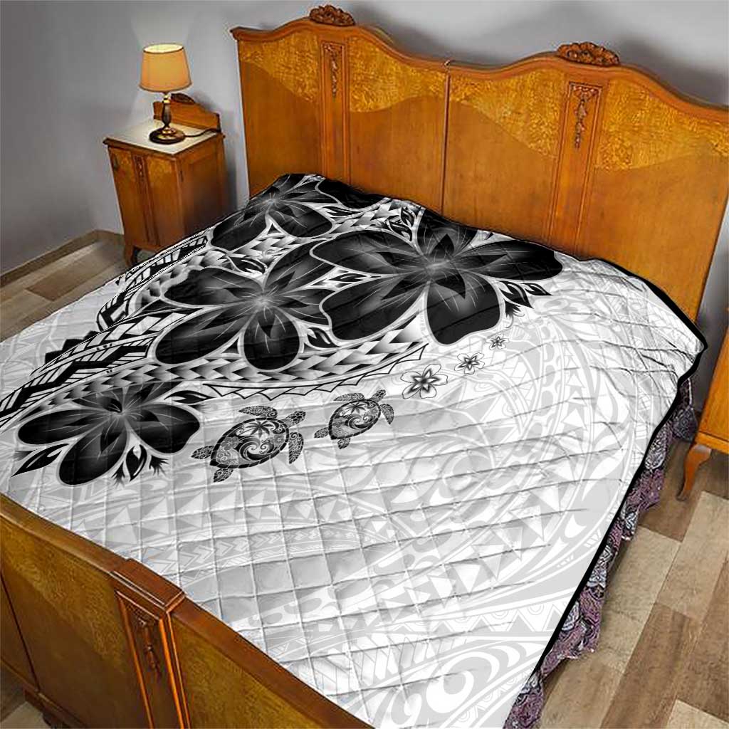 Polynesia Romantic Valentine Quilt Sea Turtle Couple With White Plumeria LT05 - Polynesian Pride
