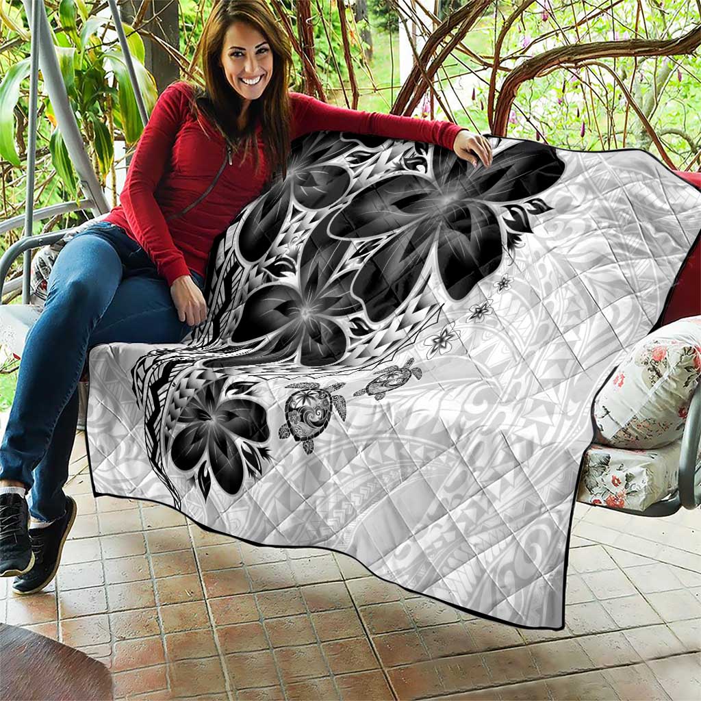 Polynesia Romantic Valentine Quilt Sea Turtle Couple With White Plumeria LT05 - Polynesian Pride