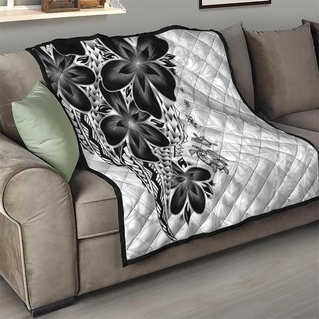 Polynesia Romantic Valentine Quilt Sea Turtle Couple With White Plumeria LT05 - Polynesian Pride
