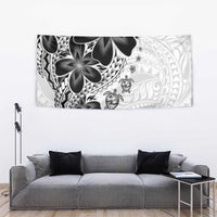 Polynesia Romantic Valentine Tapestry Sea Turtle Couple With White Plumeria LT05 - Polynesian Pride