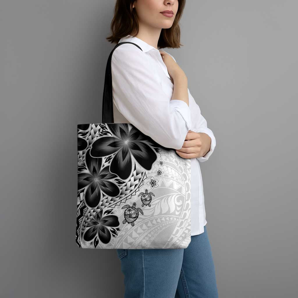 Polynesia Romantic Valentine Tote Bag Sea Turtle Couple With White Plumeria LT05 - Polynesian Pride