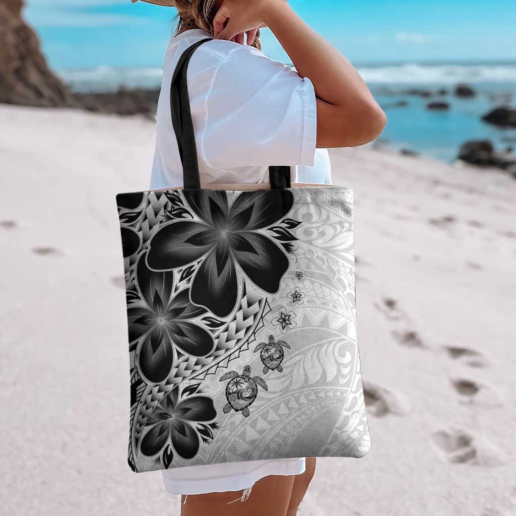 Polynesia Romantic Valentine Tote Bag Sea Turtle Couple With White Plumeria LT05 - Polynesian Pride