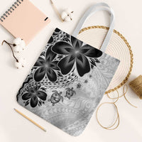 Polynesia Romantic Valentine Tote Bag Sea Turtle Couple With White Plumeria LT05 White Strap One Size White - Polynesian Pride