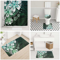Polynesia Romantic Valentine Bathroom Set Sea Turtle Couple With Aqua Gradient Plumeria LT05 - Polynesian Pride