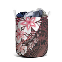 Polynesia Romantic Valentine Laundry Basket Sea Turtle Couple With Red Gradient Plumeria LT05 - Polynesian Pride