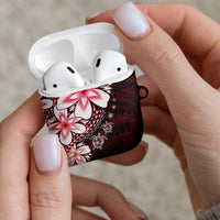 Polynesia Romantic Valentine AirPods Case Sea Turtle Couple With Red Gradient Plumeria LT05 - Polynesian Pride