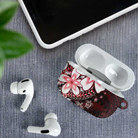 Polynesia Romantic Valentine AirPods Case Sea Turtle Couple With Red Gradient Plumeria LT05 - Polynesian Pride