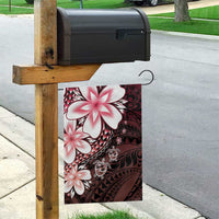 Polynesia Romantic Valentine Garden Flag Sea Turtle Couple With Red Gradient Plumeria LT05 - Polynesian Pride